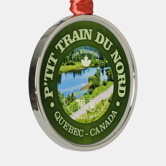 Petit Train du Nord (fietsen c) Metalen Ornament (Rechts)