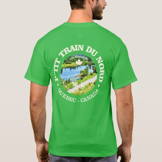 Petit Train du Nord (fietsen c) T-shirt (Achterkant)