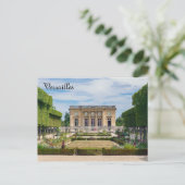 Petit Trianon en Franse tuin in Versailles Briefkaart (Staand voorkant)