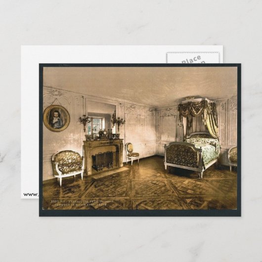 Petit Trianon, kamer van Marie Antoinette, Versai Briefkaart (Voorkant / Achterkant)