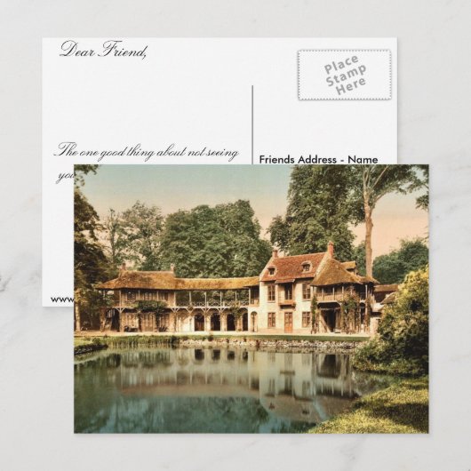 Petit Trianon Park, Maison du Seigneur, Versailles Briefkaart (Voorkant / Achterkant)