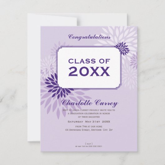 PETITE AFSTUDEREN AANKONDIGING:: AFSTUDEERDER 105 KAART (Voorkant)