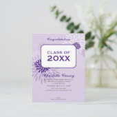 PETITE AFSTUDEREN AANKONDIGING:: AFSTUDEERDER 105 KAART (Staand voorkant)