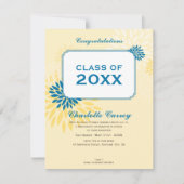 PETITE AFSTUDEREN AANKONDIGING:: AFSTUDEERDER 105  KAART (Voorkant)