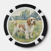 Petite Basset Griffon Vandeen  - PBGV Poker Chips (Achterkant)