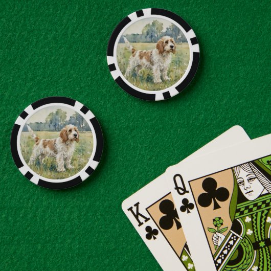 Petite Basset Griffon Vandeen  - PBGV Poker Chips (Pokertafel (Dubbel))