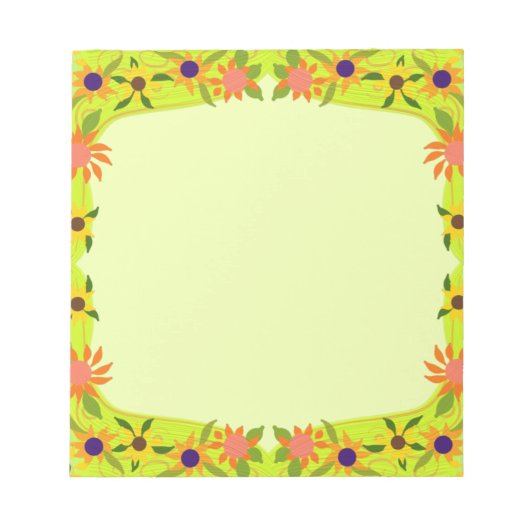 petite bloemen die u aanpast notitieblok (Voorkant)