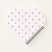 Petite Blossom Paarse Notitieboek (Achterkant)