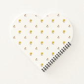 Petite Blossom Yellow Brown Notitieboek (Achterkant)