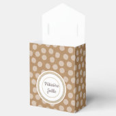 Petite boîte de pâtisserie avec kraft et ruban bedankdoosjes (Geopend)