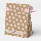 Petite boîte de pâtisserie Klein gebak - Kraft Bedankdoosjes (Achterkant)