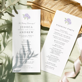 Petite Bouquet huwelijksprogramma | LILA Programmakaart