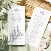 Petite Bouquet huwelijksprogramma | LILA Programmakaart