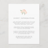 Petite Bouquet Wedding Guest Details Kaart | Peach (Voorkant)