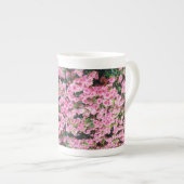 Petite Coffee Cup met Floral Design Porselein Kop (Voorkant rechts)