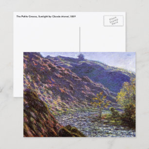 Petite Creuse, Zonlicht door Claude Monet Briefkaart