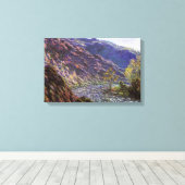 Petite Creuse, zonlicht van Claude Monet Canvas Afdruk (Insitu (Houten vloer))