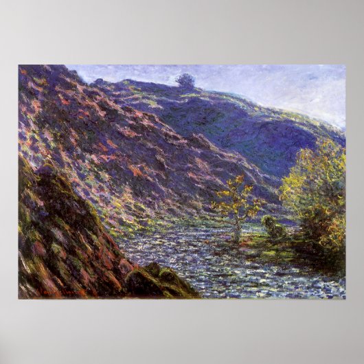 Petite Creuse, zonlicht van Claude Monet Poster (Voorkant)