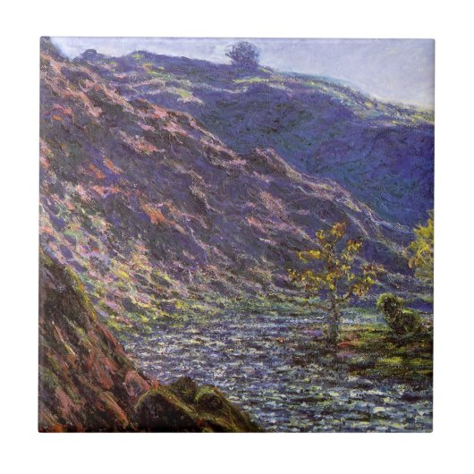 Petite Creuse, zonlicht van Claude Monet Tegeltje (Voorkant)