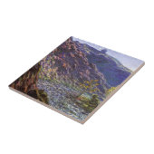 Petite Creuse, zonlicht van Claude Monet Tegeltje (Zijkant)