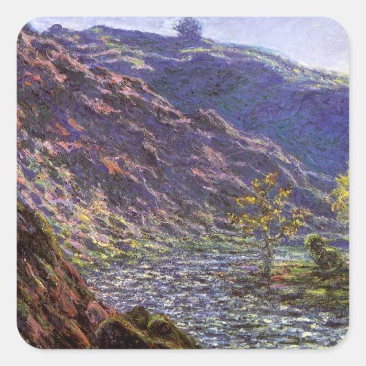 Petite Creuse, zonlicht van Claude Monet Vierkante Sticker (Voorkant)