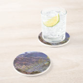 Petite Creuse, zonlicht van Claude Monet Zandsteen Onderzetter (Zijkant)