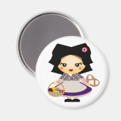 Petite fille alsacienne magneet (Voorkant / Achterkant)