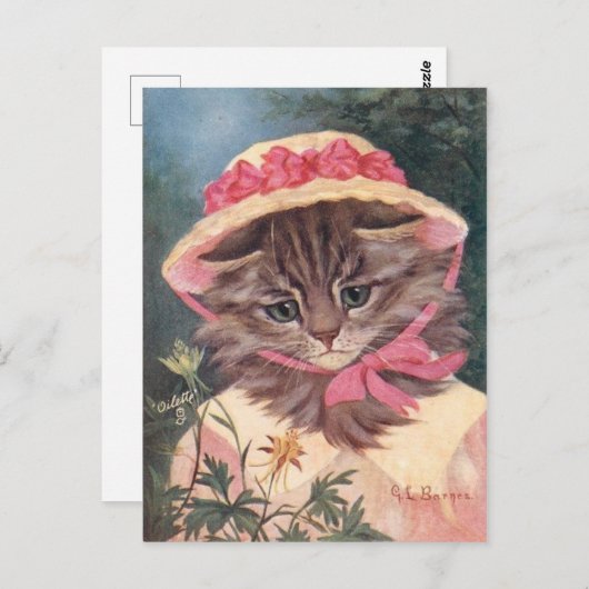 Petite fille briefkaart (Voorkant / Achterkant)