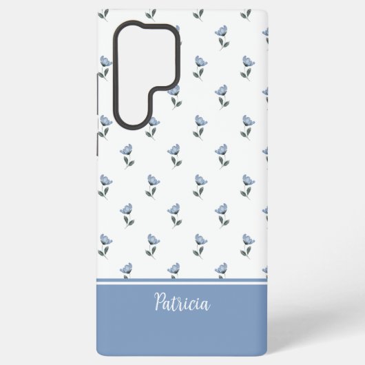 Petite Fleur Blue Flower MagSafe Tough Samsung Galaxy Hoesje (Achterkant)