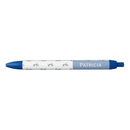 Petite Fleur Kleine Bloem Aangepaste Naam Blauwe Inkt Pen