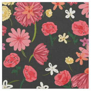 Petite Floral in roze- en peach-kleuren Stof