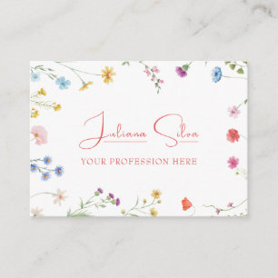 Petite Floral Patterned Visitekaartje