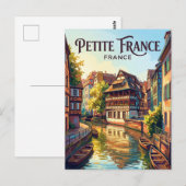 Petite France Frankrijk Briefkaart (Voorkant / Achterkant)