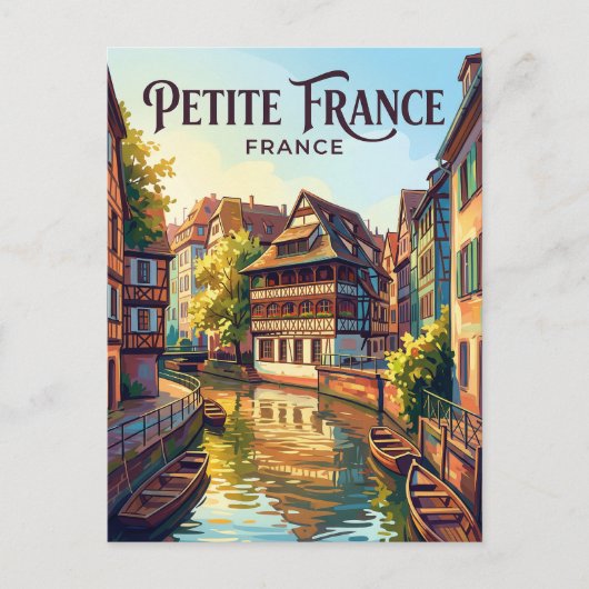 Petite France Frankrijk Briefkaart (Voorkant)