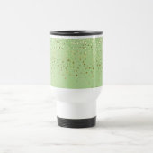 Petite Golden Stars Travel Coffee Mug-Apple Green Reisbeker (Center)