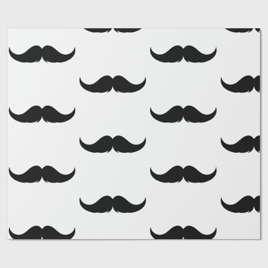 Petite Handlebar Mustache Cadeaupapier (Vlak)