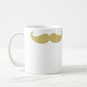 Petite Handlebar Mustache in Blonde Koffiemok