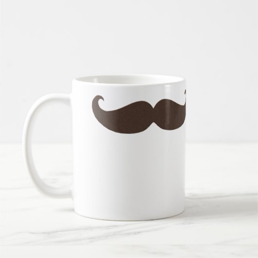 Petite Handlebar Mustache in Brown Koffiemok (Links)