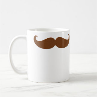 Petite Handlebar Mustache in het rood Koffiemok