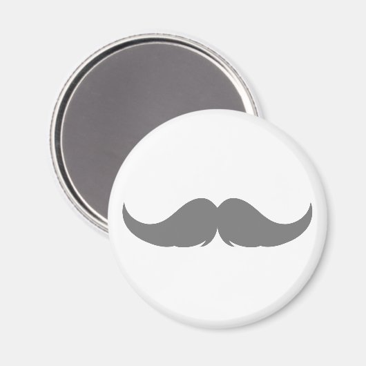  Petite Handlebar Mustache Magneet (Voorkant / Achterkant)