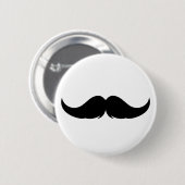  Petite Handlebar Mustache Ronde Button 5,7 Cm (Voorkant /achterkant)