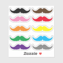  Petite Handlebar Mustache Set