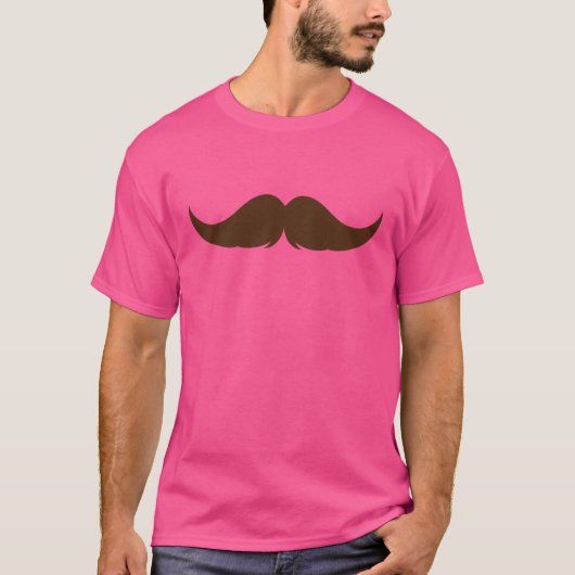 Petite Handlebar Mustache T-shirt (Voorkant)