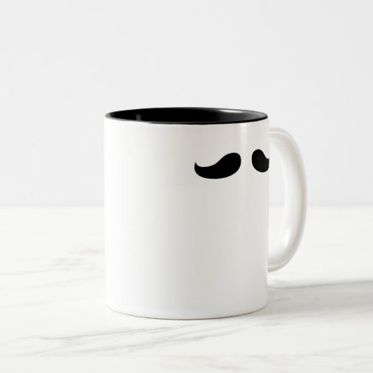 Petite Handlebar Tweekleurige Koffiemok (Voorkant rechts)