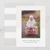 Petite Hearts Foto Valentijn Feestdagenkaart (Voorkant / Achterkant)