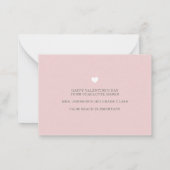 Petite Hearts Foto Valentijn Notitiekaartje (Achterkant)