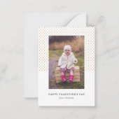 Petite Hearts Foto Valentijn Notitiekaartje (Voorkant)