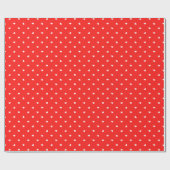 Petite Hearts op Bright Red Cadeaupapier (Vlak)