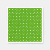 Petite Hearts over Bright Green Servet (Voorkant)