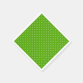 Petite Hearts over Bright Green Servet (Hoek)